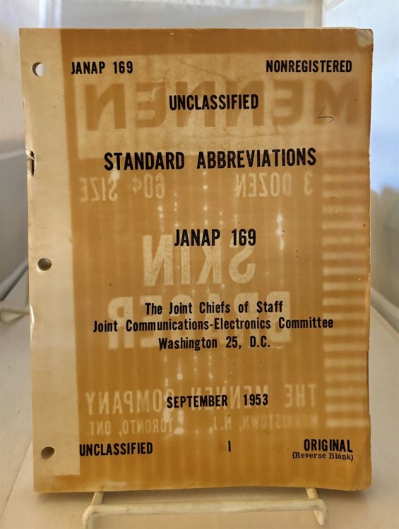 Janap 169 (Joint Army, Navy, Air Force Publication ) #169 (Sept. 1953)