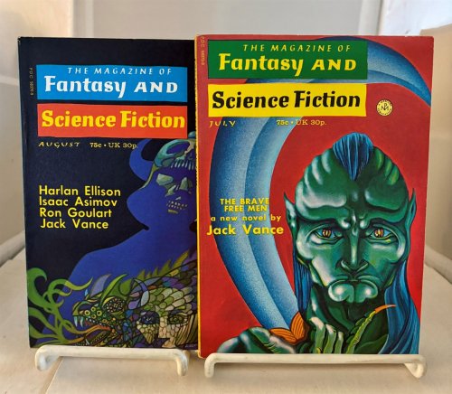 The Brave Free Men by Jack Vance, As Found in the Magazine of Fantasy and Science Fiction (July and August 1972) (2 Issues)