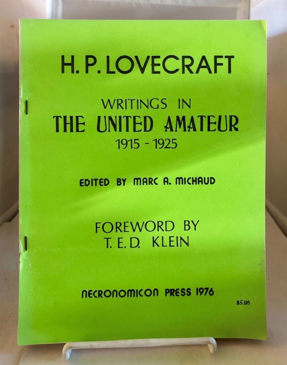 Writings In The United Amateur 1915-1925