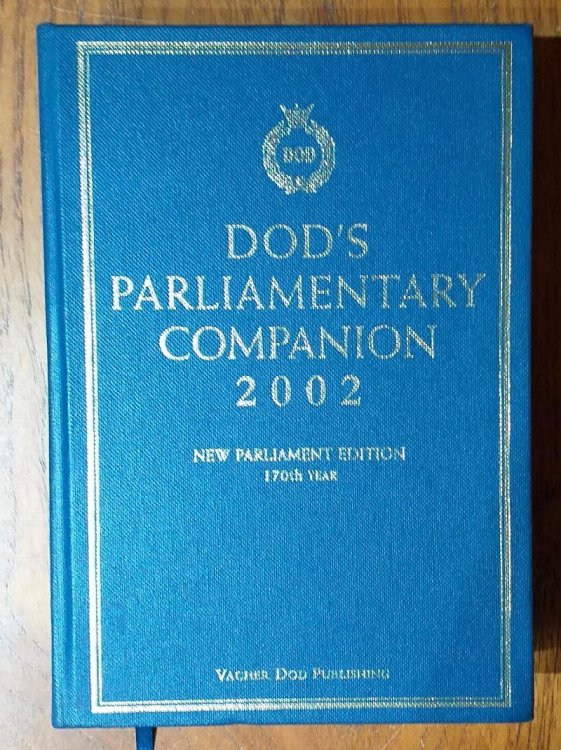 Dod's Parliamentary Companion, 2002 170th Year