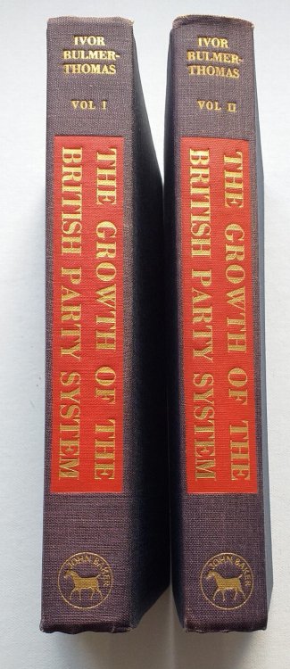 The Growth of the British Party System. Volume One: 1640-1923. Volume Two: 1924-1964.