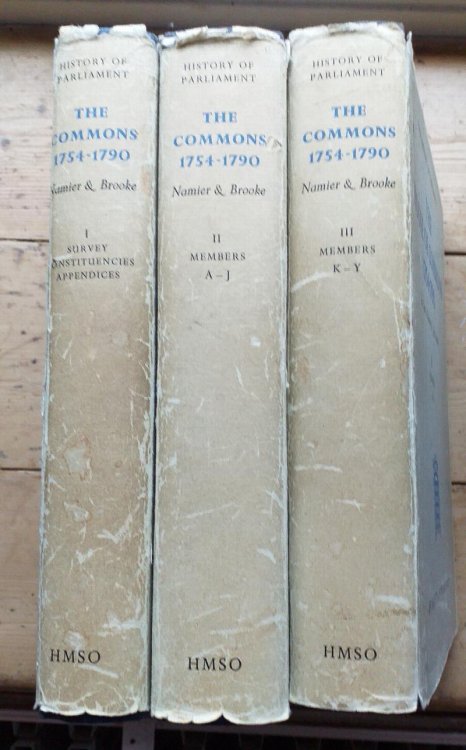 The History of Parliament. The House of Commons 1754 - 1790. (Three volume set)