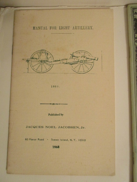 Manual for Light Artillery 1863.