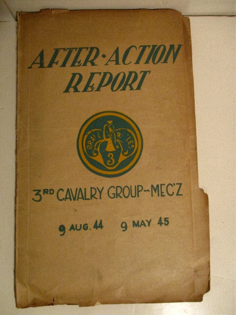 After Action Report. 3rd Cavalry Group- Mec'z 9 Aug 1944-9 May 1945.