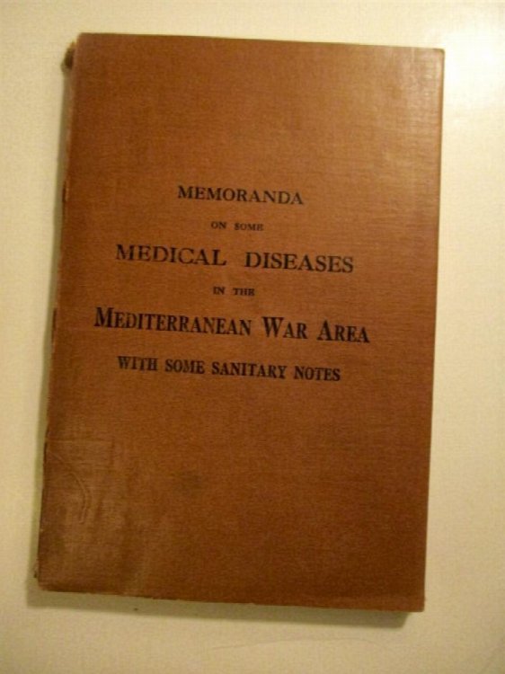 Memoranda on Some Medical Diseases in the Mediterranean War Area with Some Sanitary Notes.