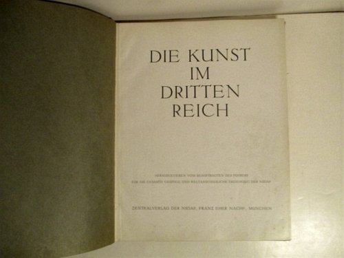 Die Kunst Im Dritten Reich. 2 Jahrgang Folge 1-6