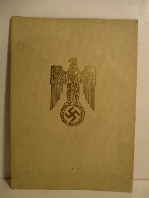 Commission of Heinrich Siedentopf as Major. 15 October 1941. SIGNED by Colonel General Walther von Brauchitsch,