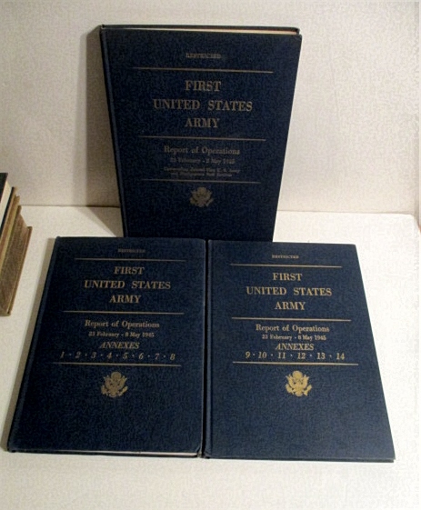 First United States Army Report of Operations. 23 February 1945 - 8 May 1945. (Complete Set)