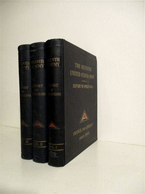 Report of Operations Seventh United States Army in France & Germany 1944-1945. Restricted. (3 vols).