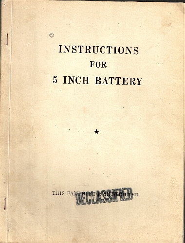 Image for Instructions for 5 Inch Battery. Restricted. Instructions for 5 Inch Battery. Restricted.