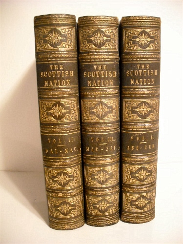 Scottish Nation: or the Surnames, Families, Literature, Honours, and Biographical History of the People of Scotland. (complete 3 Vol Set)
