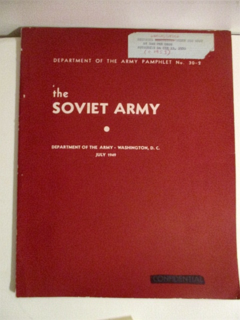 Soviet Army. DA Pam 30-2. Confidential