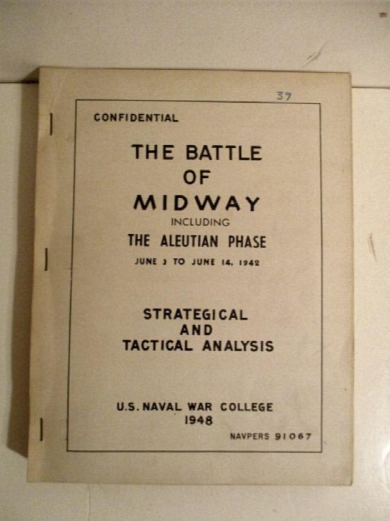 Battle of Midway Including the Aleutian Phase June 3 to June 14, 1942. NAVPERS 91067. Confidential.