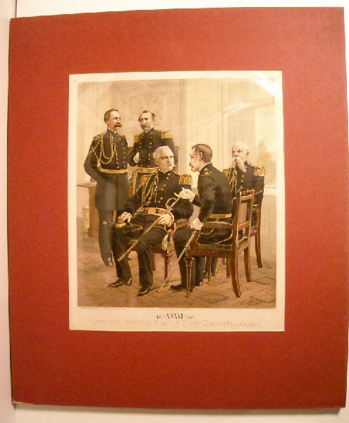 Image for Uniform of the United States Army 1774-1889.: Plate XXXVI. 1888. General Staff & Staff Corps, Full Dress. Uniform of the United States Army 1774-1889.: Plate XXXVI. 1888. General Staff & Staff Corps, Full Dress.