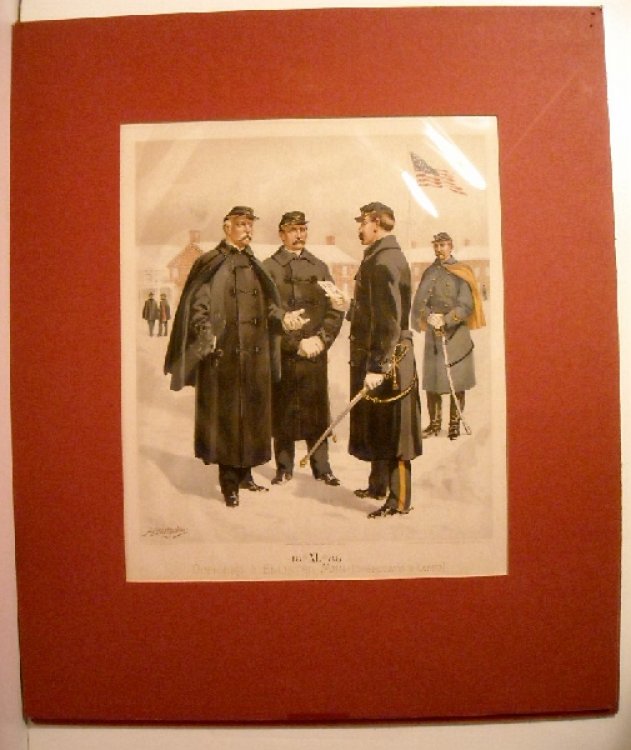 Image for Uniform of the United States Army 1774-1889.: Plate XL. 1888. Officers & Enlisted Men (Overcoats & Capes). Uniform of the United States Army 1774-1889.: Plate XL. 1888. Officers & Enlisted Men (Overcoats & Capes).