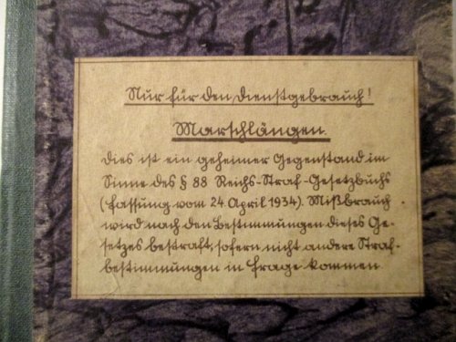 SS Kavallerie Regiment. March Lengths.