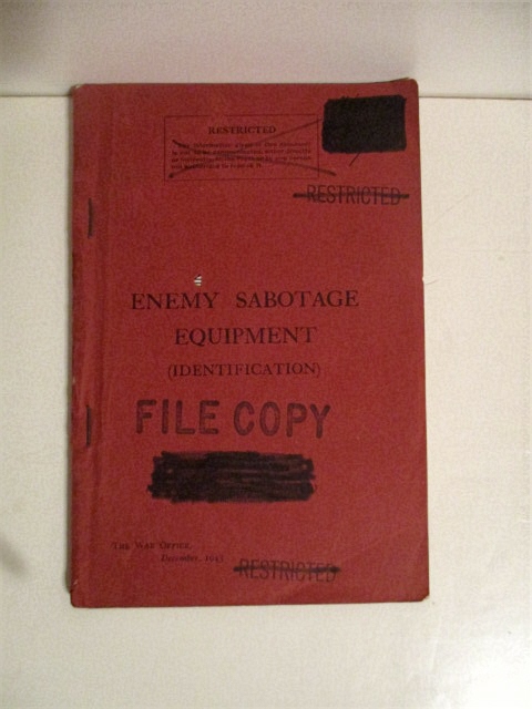 Enemy Sabotage Equipment (Identifiction). Restricted.