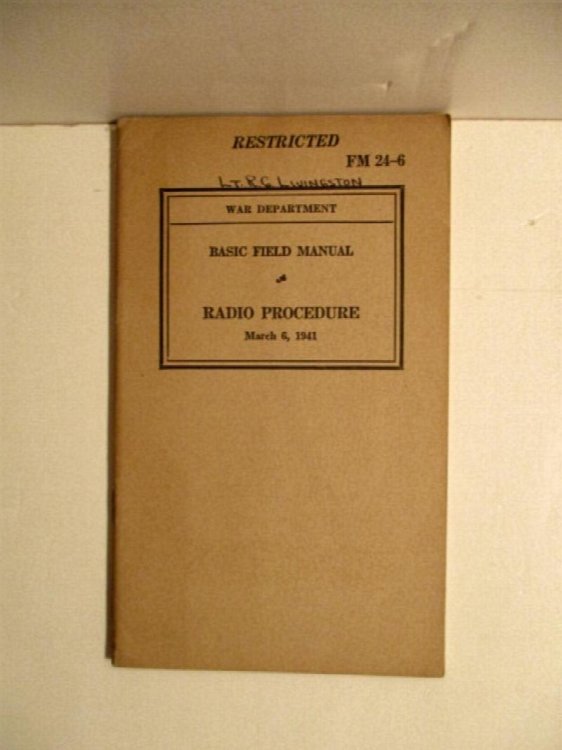 FM 24-6. Radio Procedure.