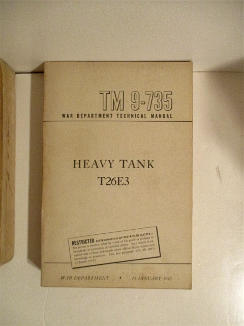 TM 9-735. Heavy Tank T26E3. Restricted.