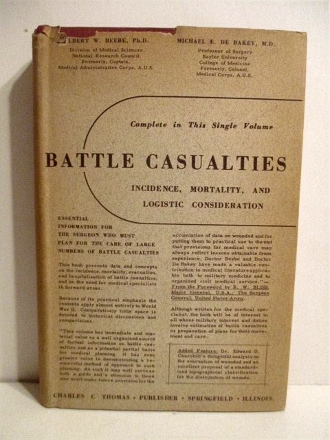 Battle Casualties: Incidence, Mortality and Logistical Considerations.