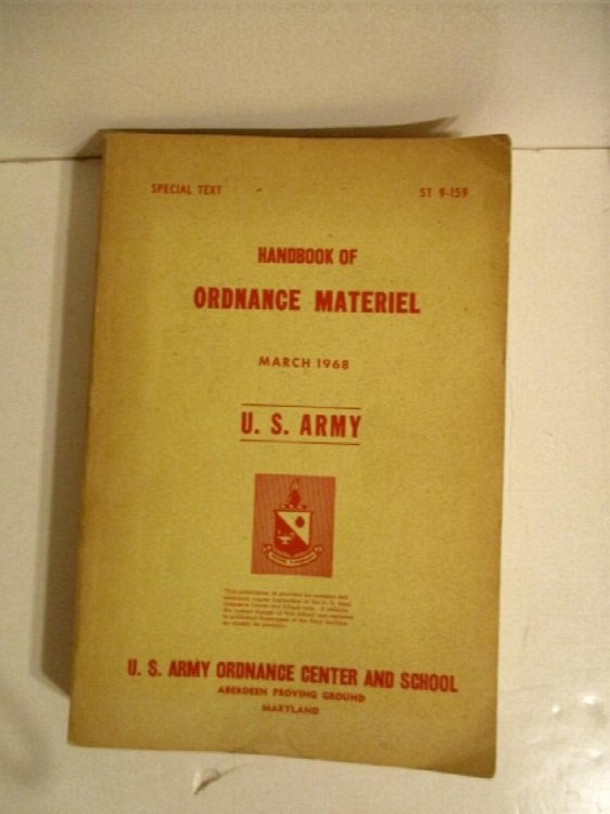 Handbook of Ordnance Materiel. ST 9-159.
