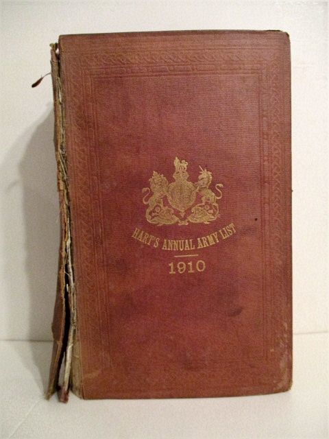 Hart's Annual Army List, Special Reserve List and Territorial Force List for 1910.