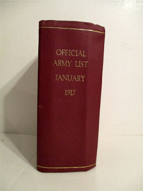 Quarterly Army List for the Quarter Ending 31st December 1916.