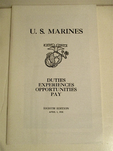 U.S. Marines: Duties, Experiences, Opportunities, Pay.