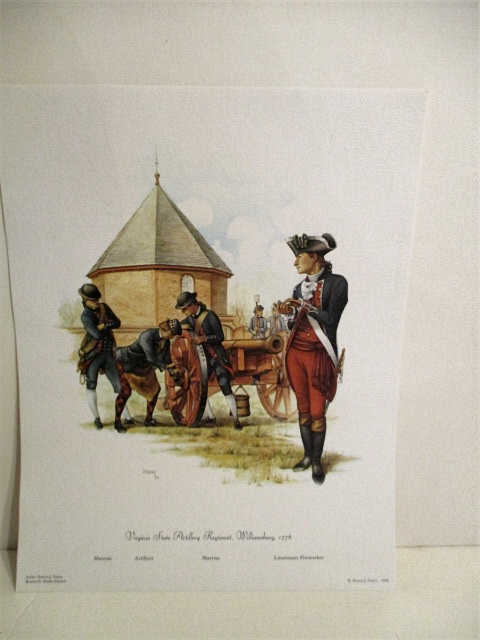 Image for Virginia State Artillery Regimnent, Williamsburg 1778. Virginia State Artillery Regimnent, Williamsburg 1778.
