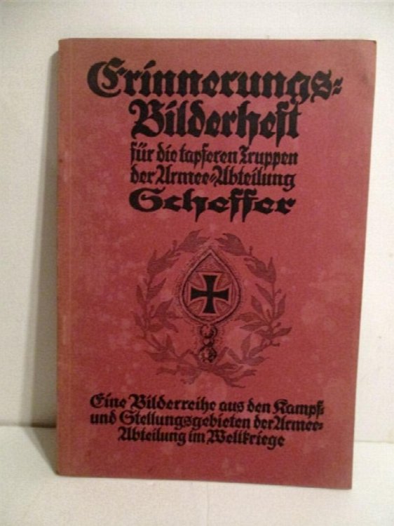Den tapferen Truppen der Armee Abteilung Scheffer Gewidmet