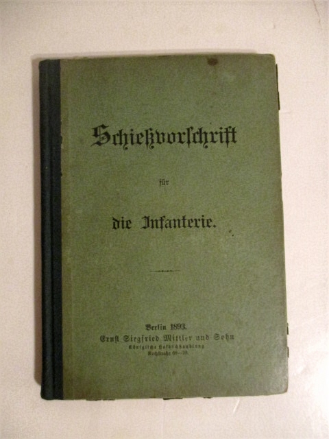 Schiessvorschrift fur die Infanterie.