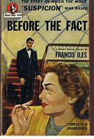 SUSPICION - [Book Before the Fact]