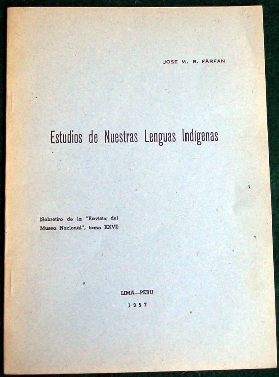 ESTUDIOS DE NUESTRAS LENGUAS INDIGENAS