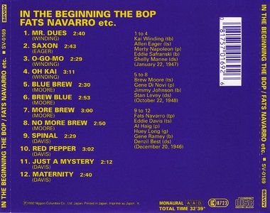 In The Beginning. Bebop
