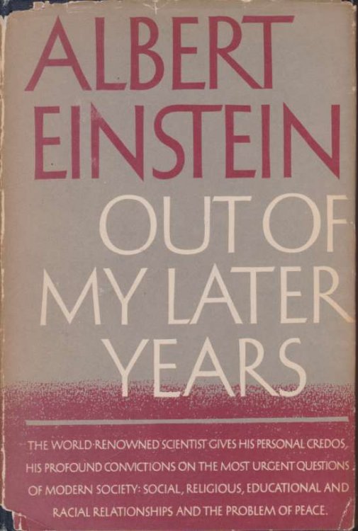 OUT OF MY LATER YEARS
