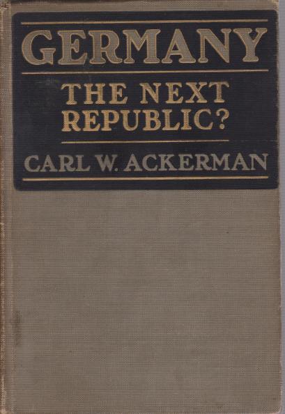 GERMANY, THE NEXT REPUBLIC