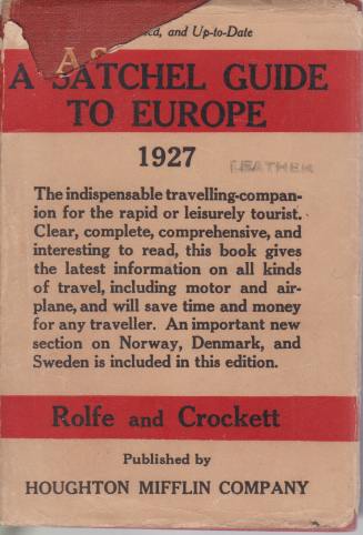 A SATCHEL GUIDE TO EUROPE The Forty-Ninth Annual Edition