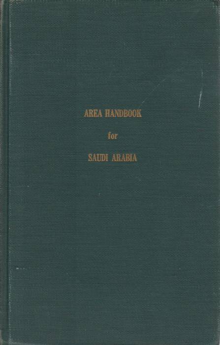 AREA HANDBOOK FOR SAUDI ARABIA