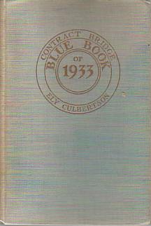 CONTRACT BRIDGE BLUE BOOK OF 1933