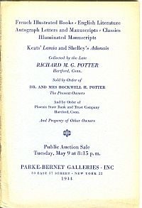 French illustrated books, English literature, autograph letters and manuscripts, classics, illuminated manuscripts; Keats' Lamia and Shelley's Adonais