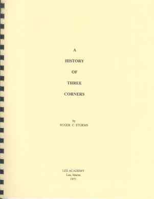 A HISTORY OF THREE CORNERS;