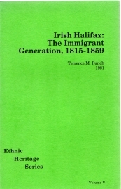 Image for IRISH HALIFAX : the immigrant generation, 1815-1859 IRISH HALIFAX : the immigrant generation, 1815-1859