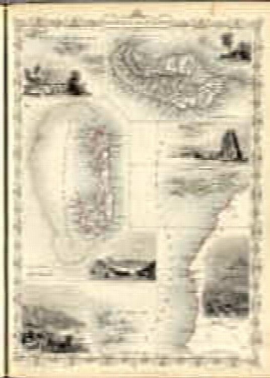 Islands In The Atlantic. The Illustrations Drawn & Engraved by H. Winkles. The Map Drawn & Engraved by J. Rapkin.