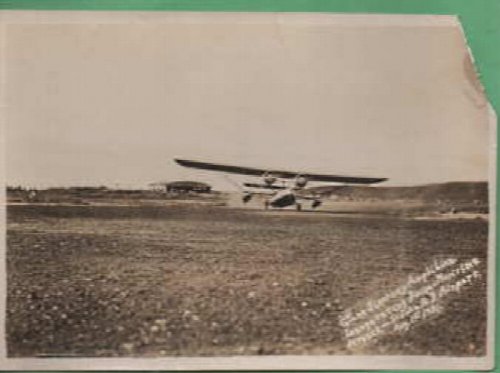 Giant Sikorsky Amphibian Inaugrating Boston-Maritime Service -St; John Airport August 1 st 1931