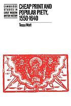 Cheap Print and Popular Piety, 1550-1640 (Cambridge Studies in Early Modern British History)