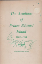 The Acadians of Prince Edward Island, 1720-1964