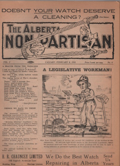 The Alberta Non-Partisan,4 issues
