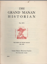 THE SHIPS OF GRAND MANAN, 1784-1972