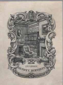 Ex Libris, Henry C Bernheim; designed by Edwin Davis French; 1851-1906