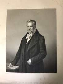 Humboldt, Alexander von; The Great Naturalist; engraving by D. J. Pound, 1859, after C. Begas, 1840